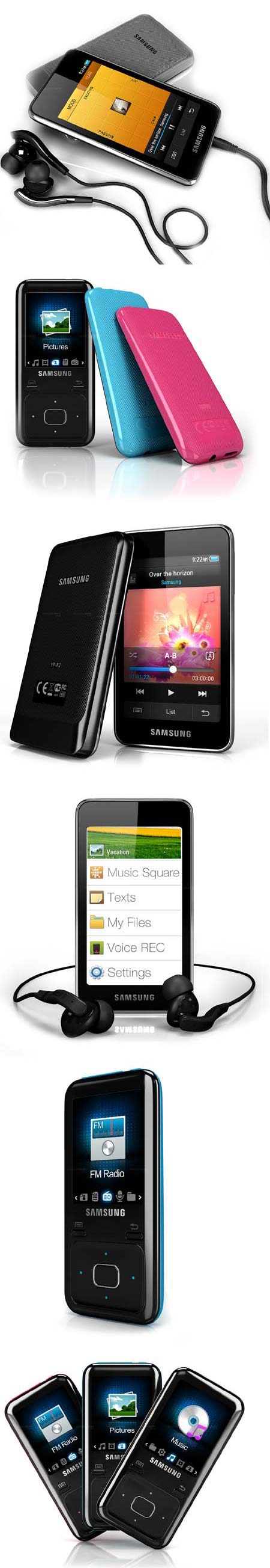 Новые МП3 плееры от Samsung - YP-R2, YP-Z3